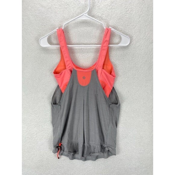 Lululemon Run Times Tank Women’s Size 6 Heathered Gray LV5 Athletic Workout - Picture 6 of 9